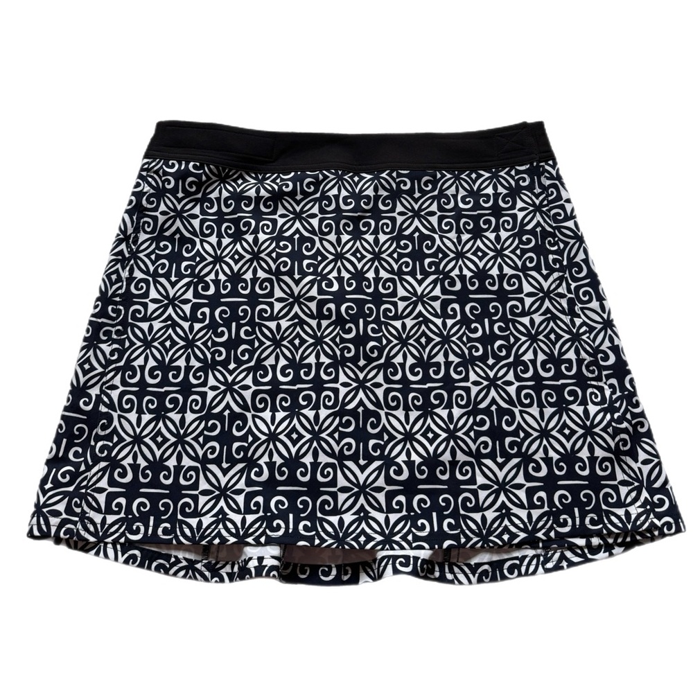 Ripskirt Hawaii Dark Navy Blue Floral Beach Mini Skirt Sarong Cover Up M